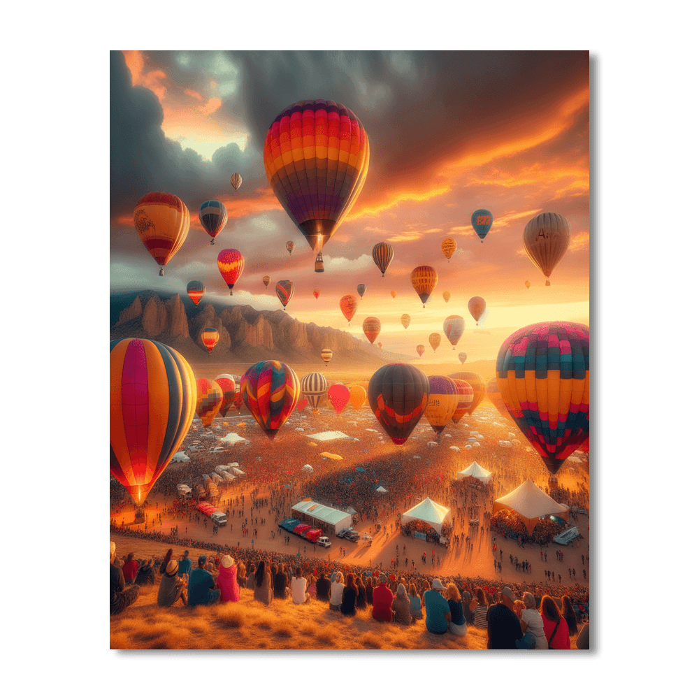 The Albuquerque International Balloon Fiesta - United States Paint By Numbers Kits
