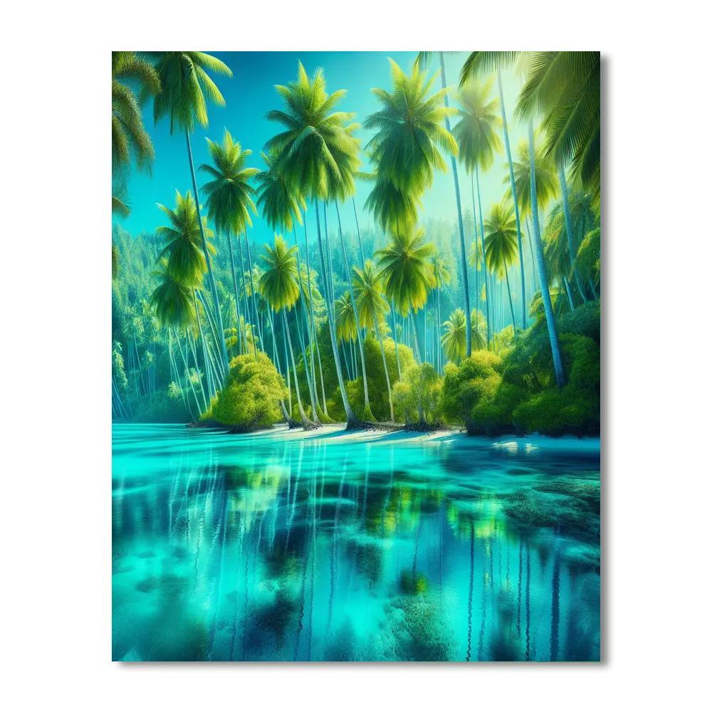 Tropical Breeze Tranquility Paint By Number