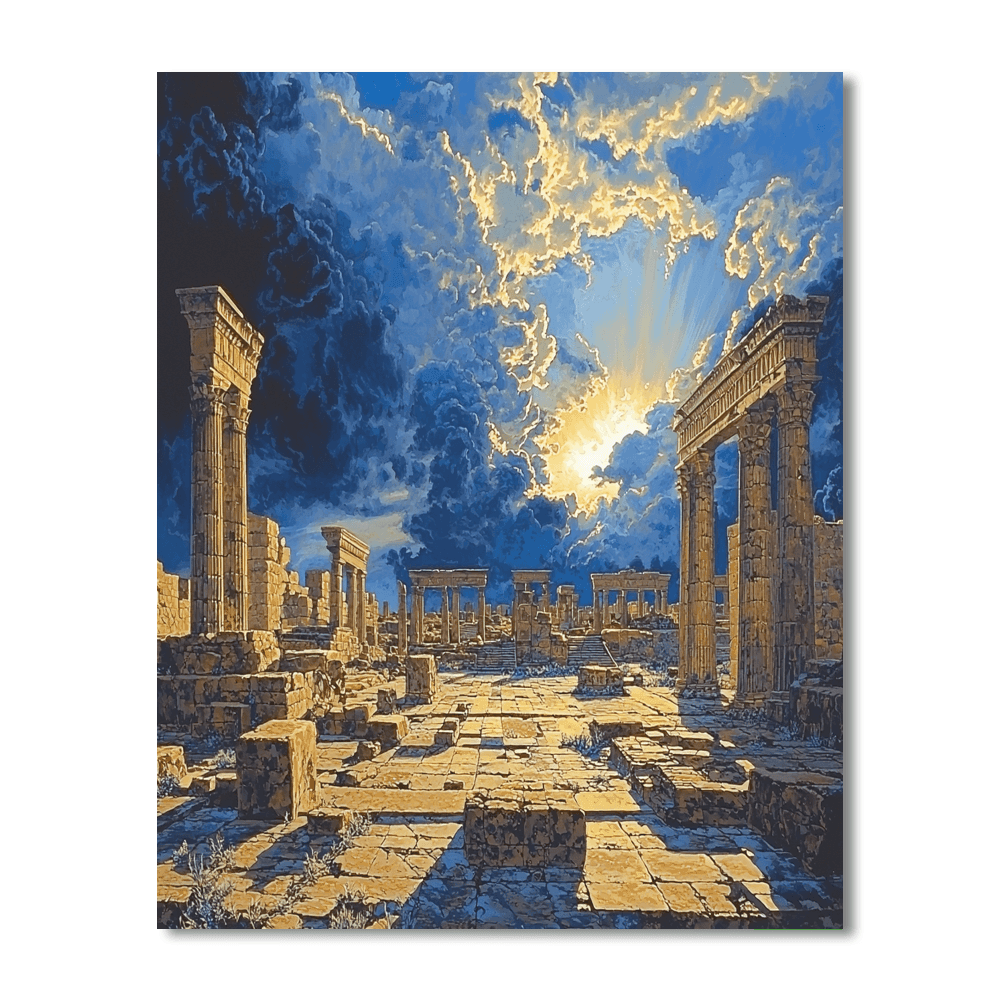 John Martin Inspired Ancient Majesty  Paint By Numbers