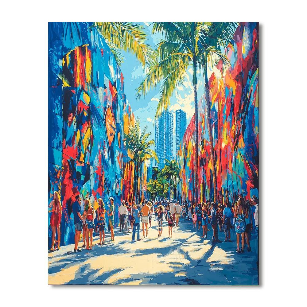 Street Art In Wynwood Walls Numbered Painting Kits