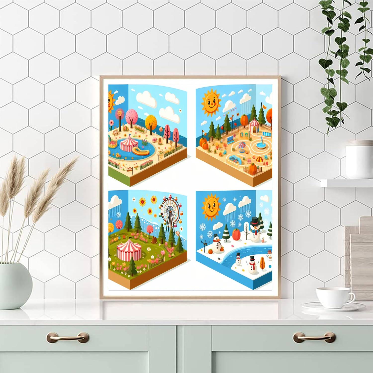Carnival Of The Seasons Paint By Numbers Art
