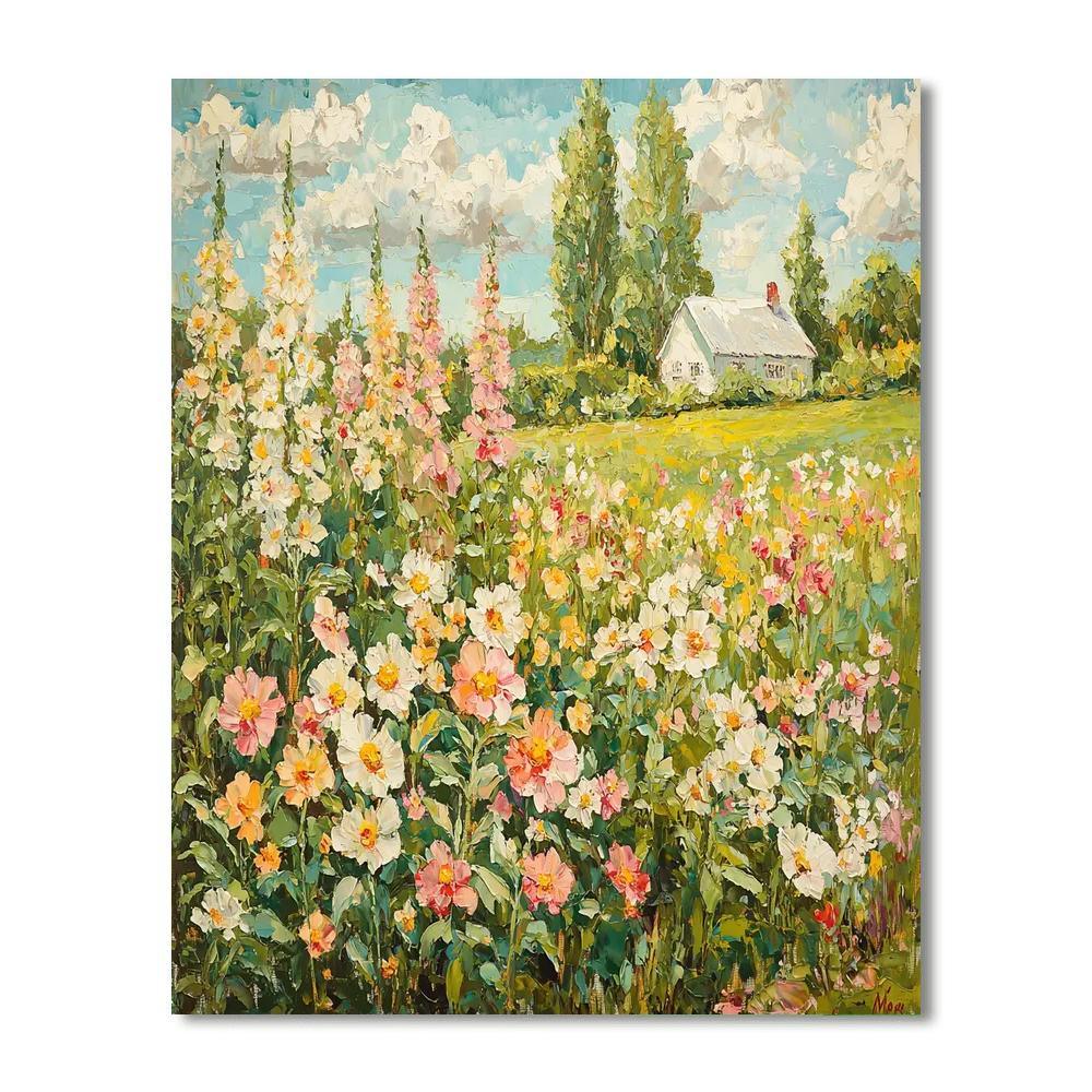 Claude Monet Inspired Summer Meadow Melody  Numbered Painting Kits