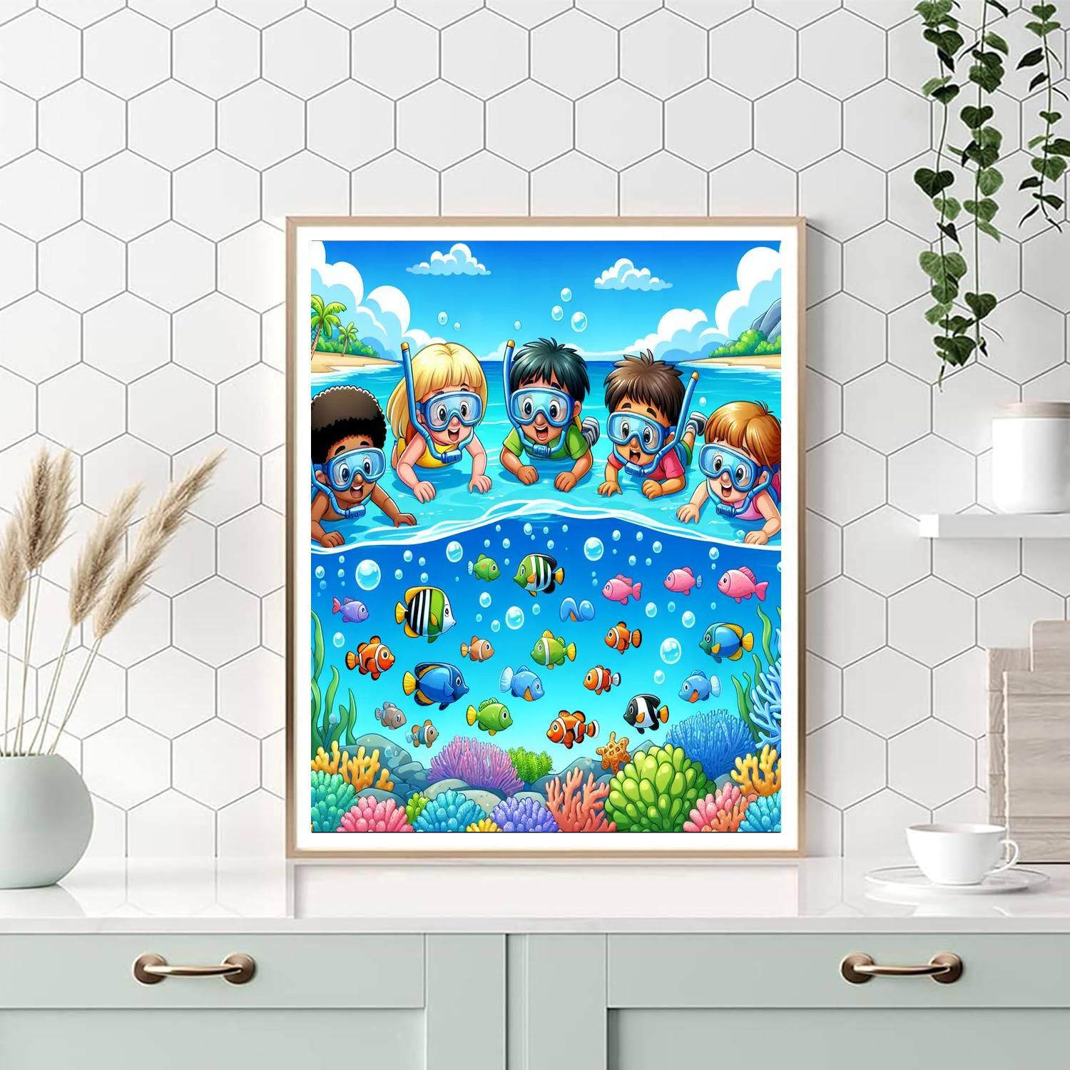 Tropical Lagoon Expedition Paint By Color