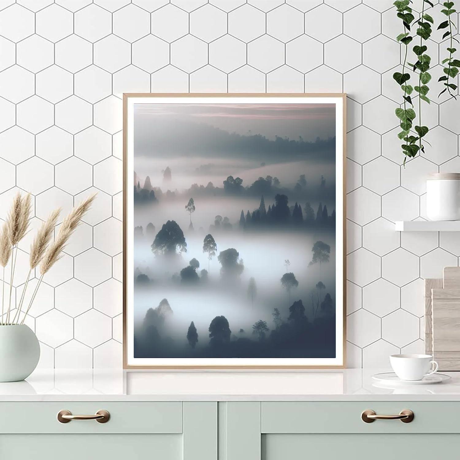 Ethereal Morning Fog Painting By Numbers Kit