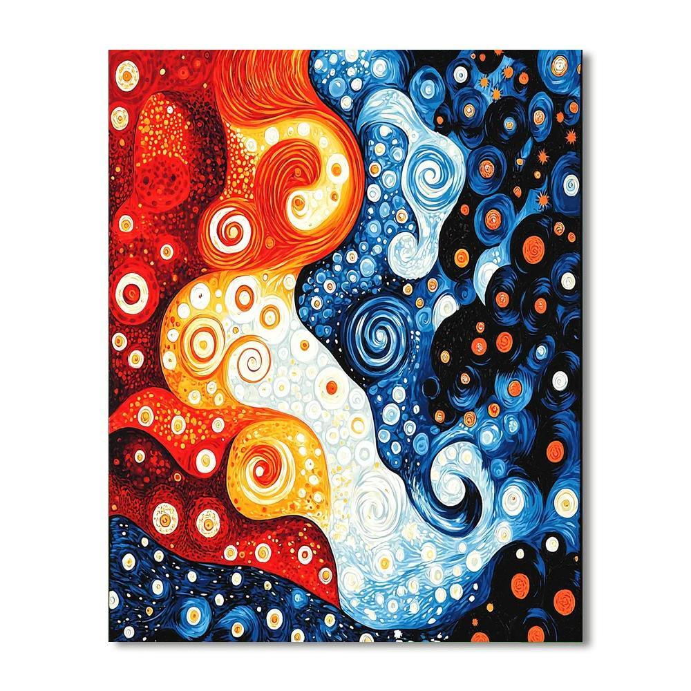 Yayoi Kusama Inspired Spirals Of Infinity  Paint By Number