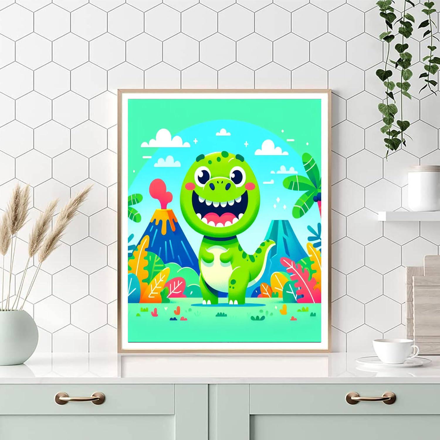 Silly T-rex Paint By Numbers Kits