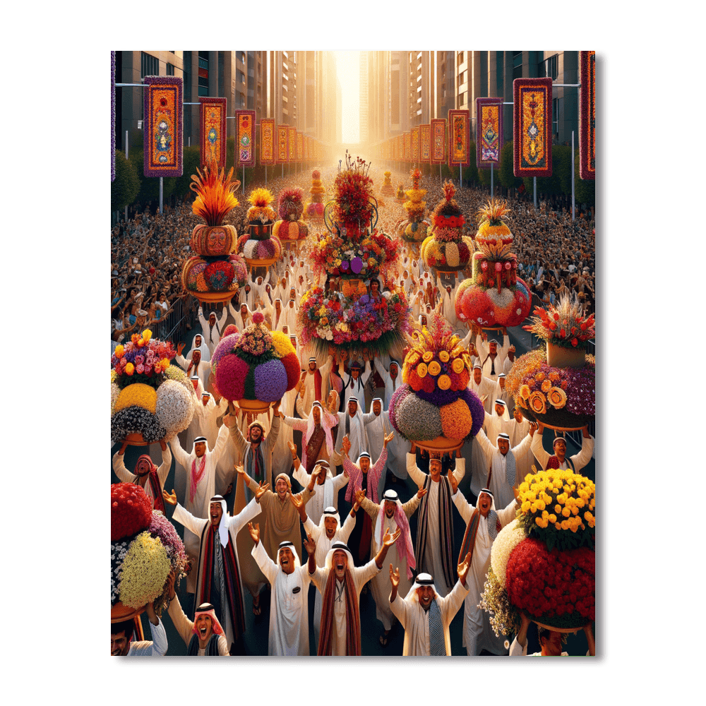 Flower Festival In Medellin Paint By Number