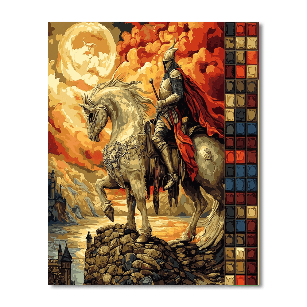William Blake Inspired Medieval Legends  Painting By Numbers Kit