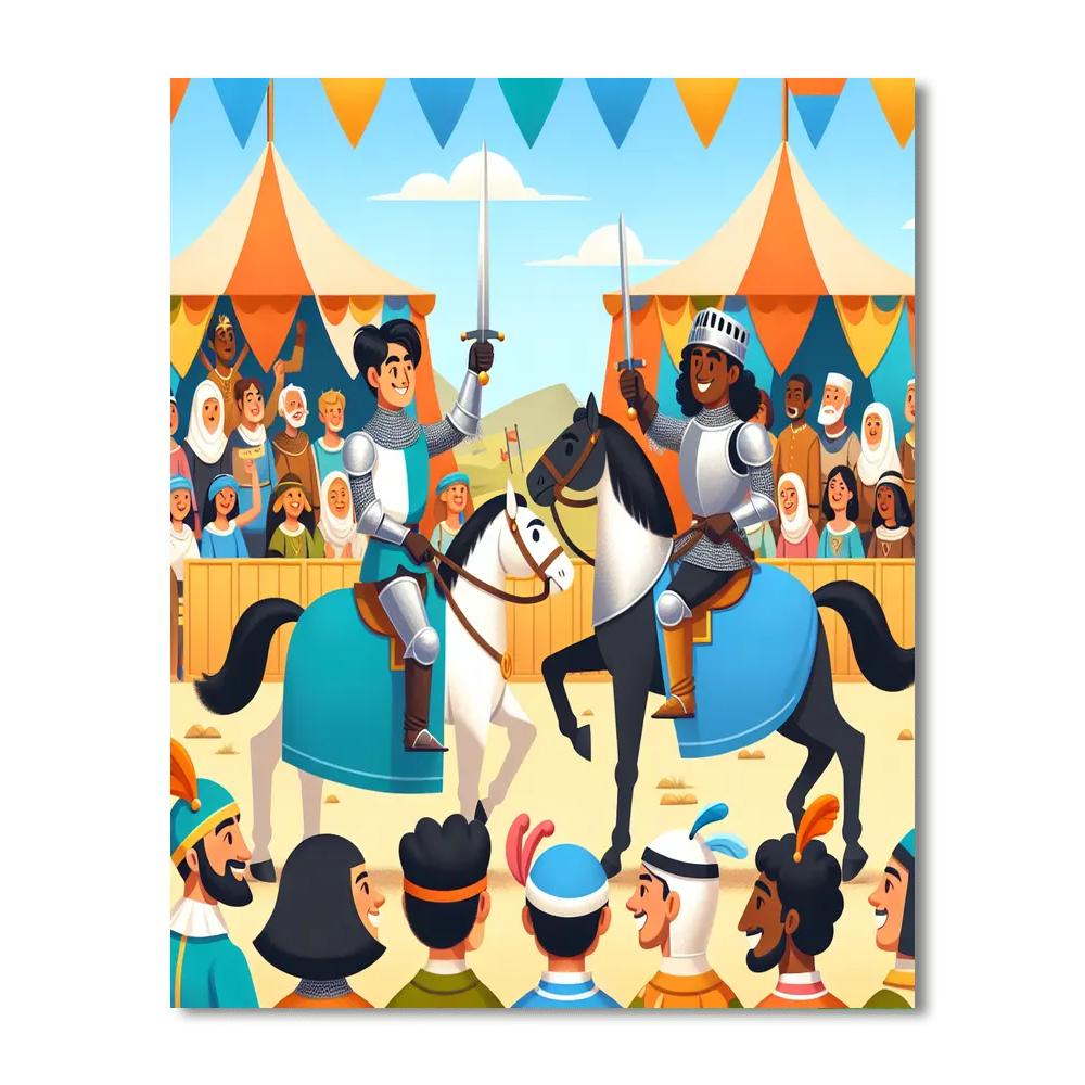 Medieval Merriment Paint By Numbers Art