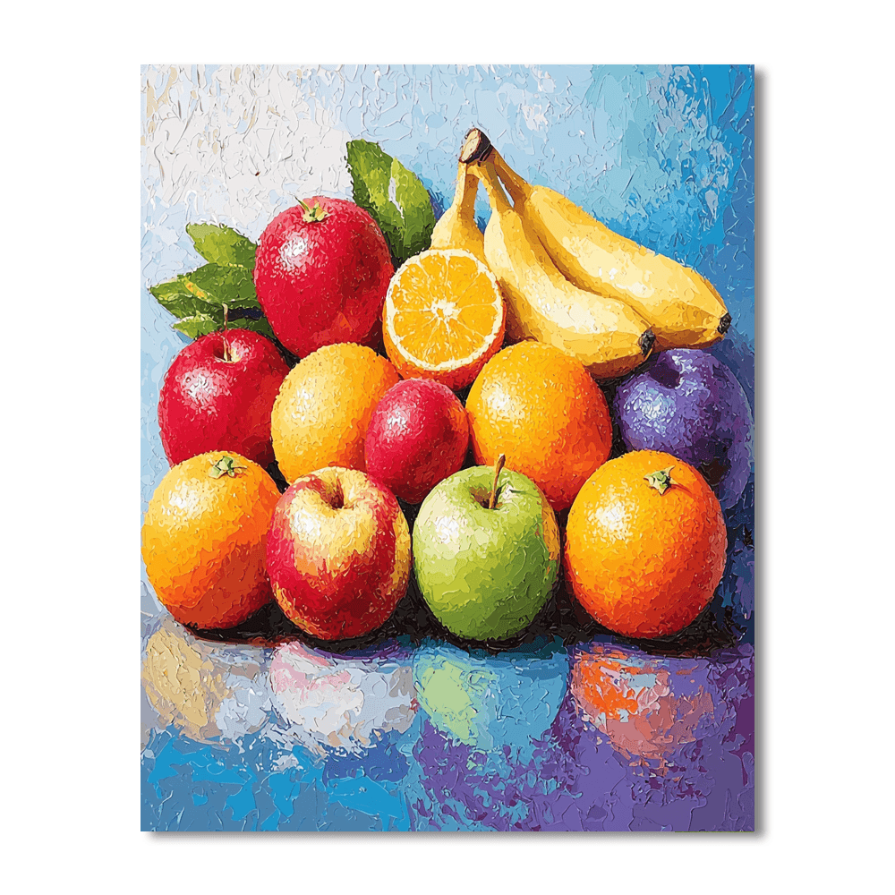 Andy Warhol Inspired Pop Art Fruit Medley - DIY Painting By Numbers Kit