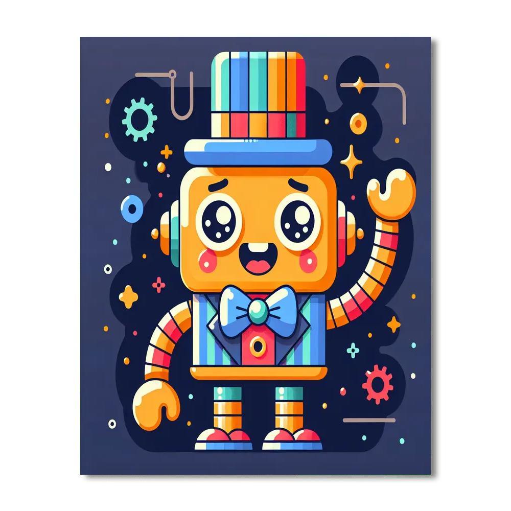 Dandy Robot Paint By Numbers