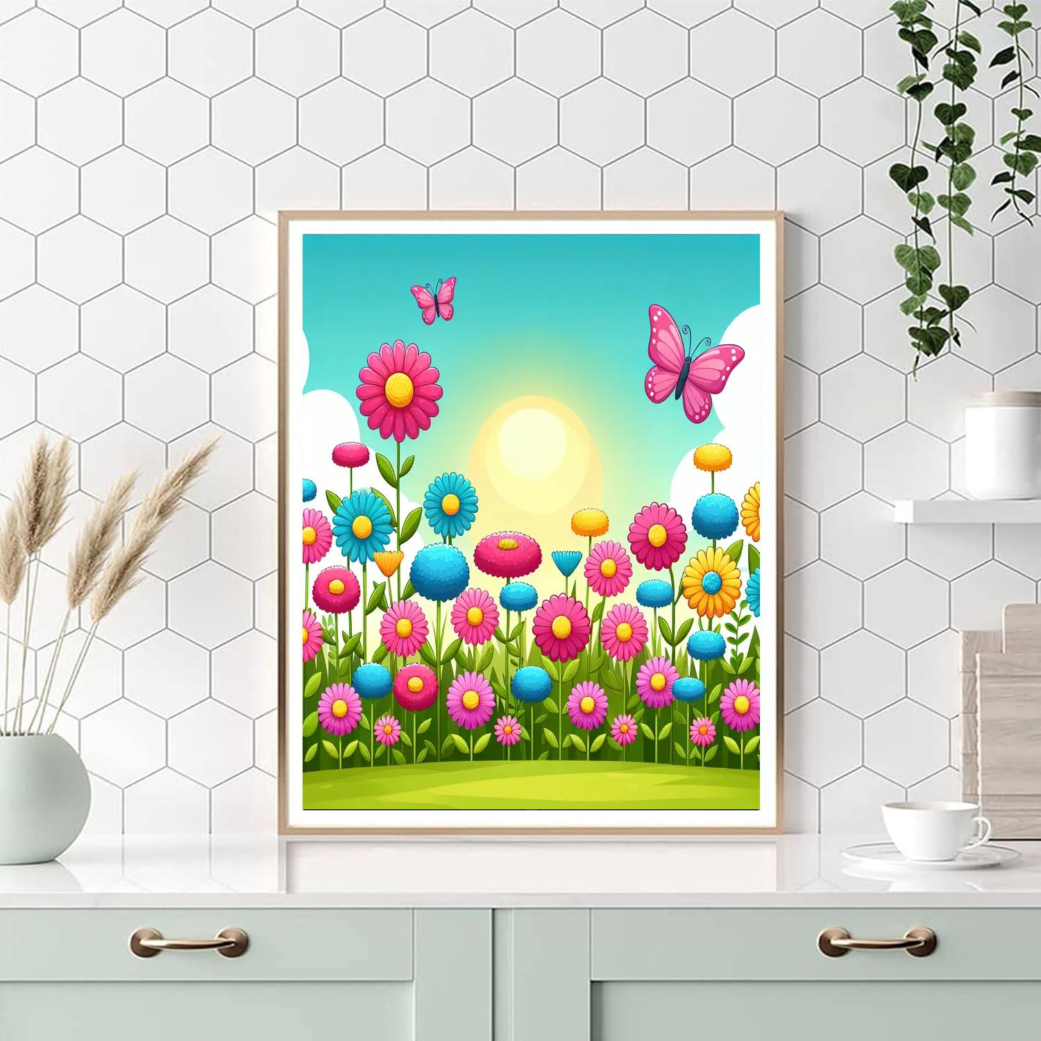 Wondrous Wildflower Garden Painting By Numbers Kit