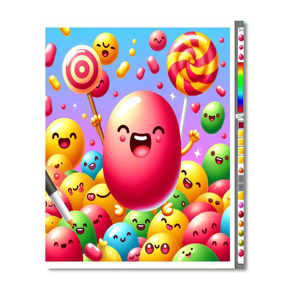 Joyful Jellies Number Painting