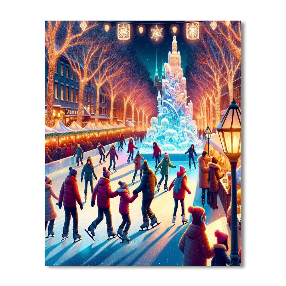 The Great Canadian Snow Festival Paint By Numbers Art