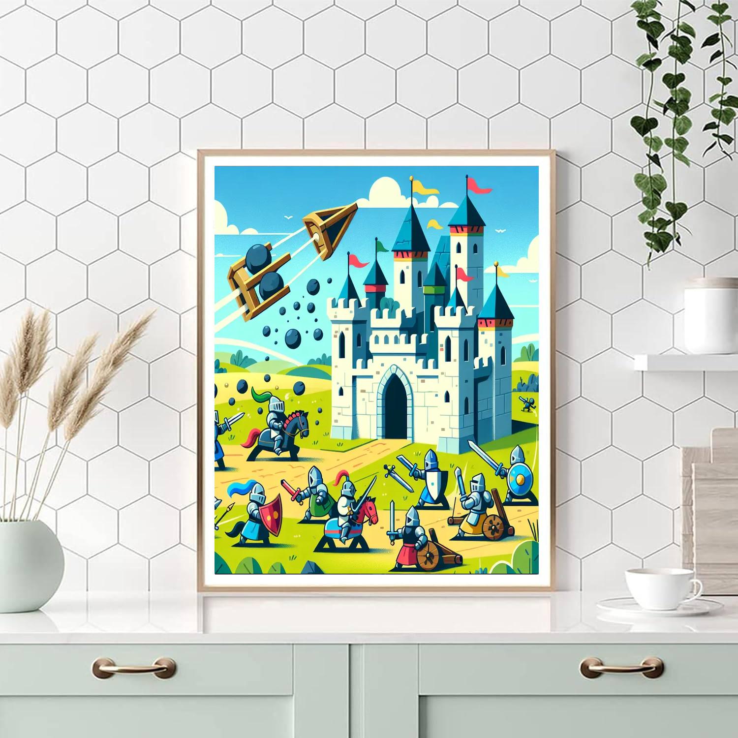 Castle Siege Playtime Numbered Painting Kits