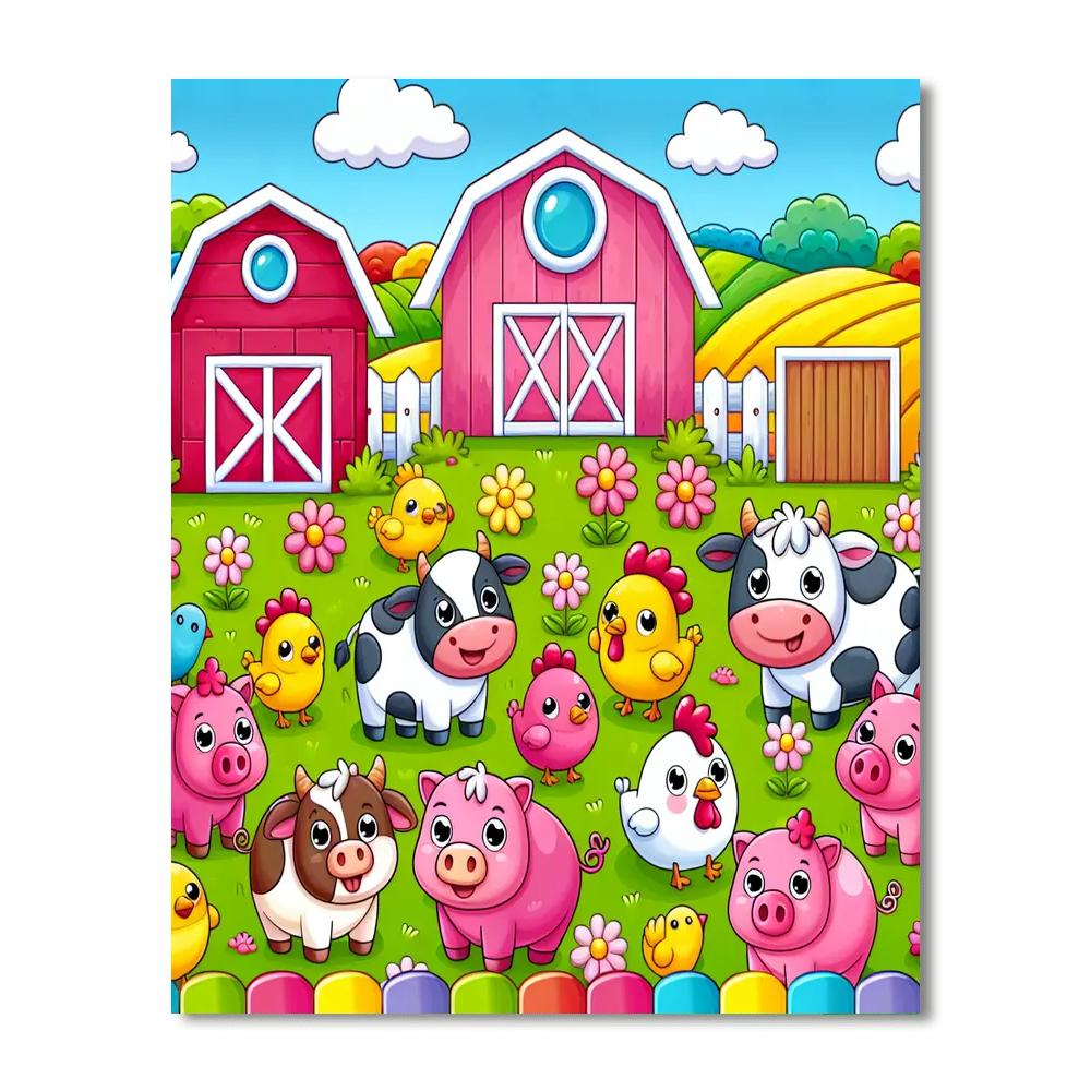 Adventure Farm Numbered Painting Kits