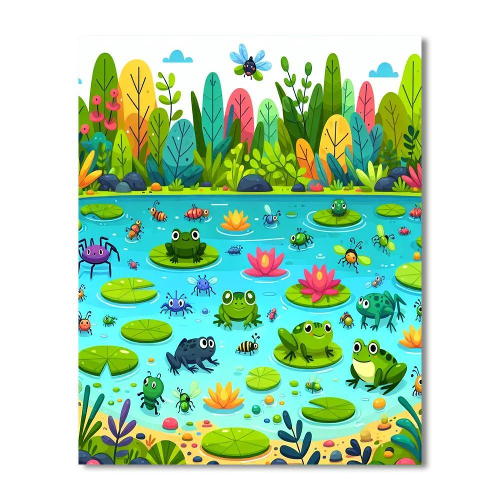 The Mysterious Swamp DIY Paint By Numbers