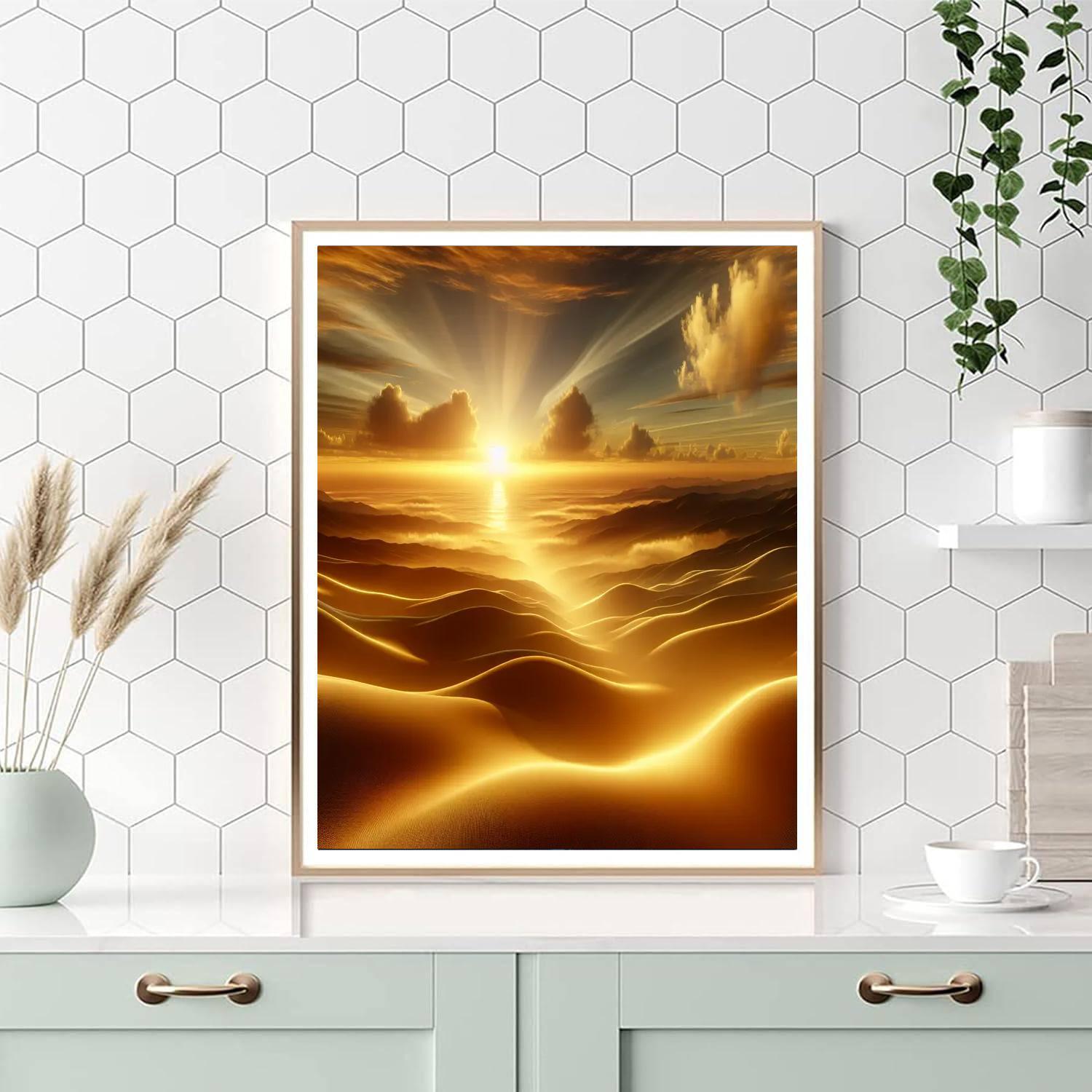 Sunrise Over The Hills Paint By Number