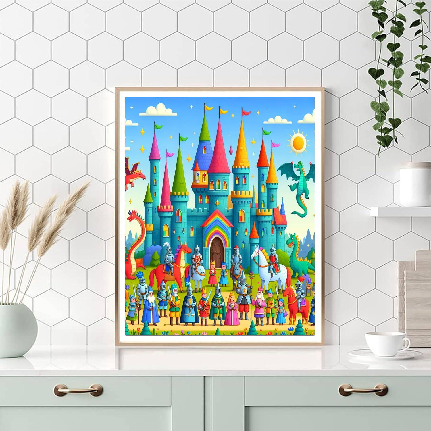 Exploring The Enchanted Castle Paint By Numbers Art