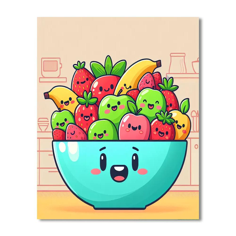 Gigantic Fruit Salad Paint By Numbers Kits