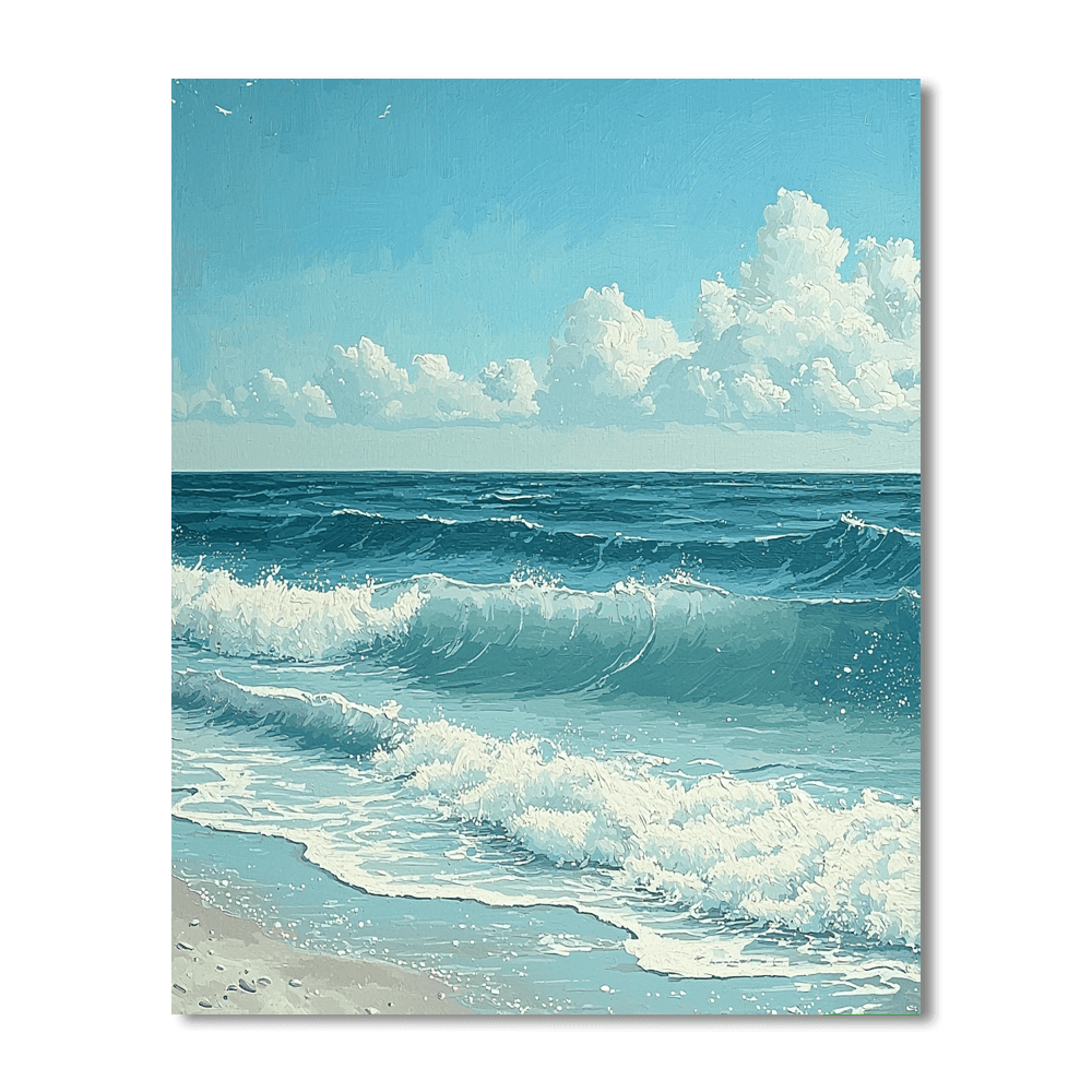 Winslow Homer Inspired Tranquil Ocean Dreams  Painting By Numbers Kit