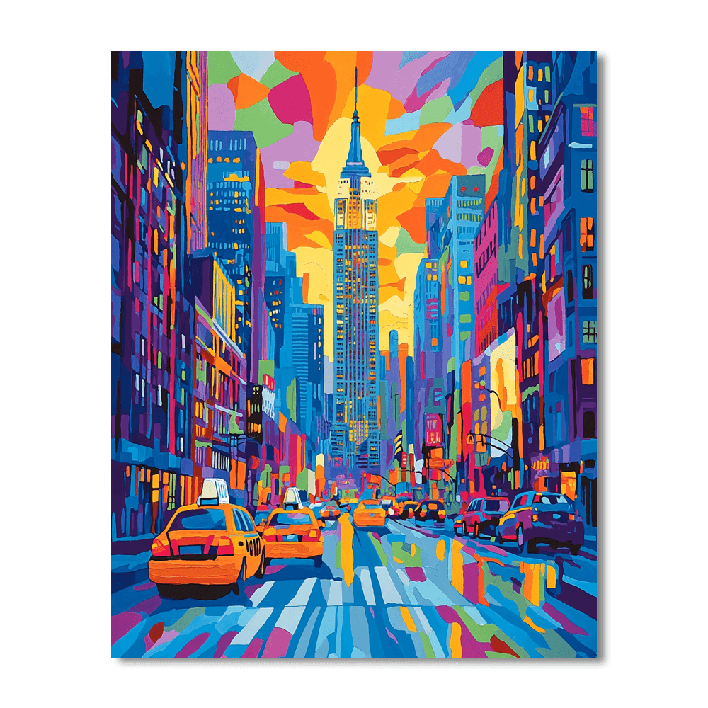 Andy Warhol Inspired Vivid Urban Life  DIY Paint By Numbers