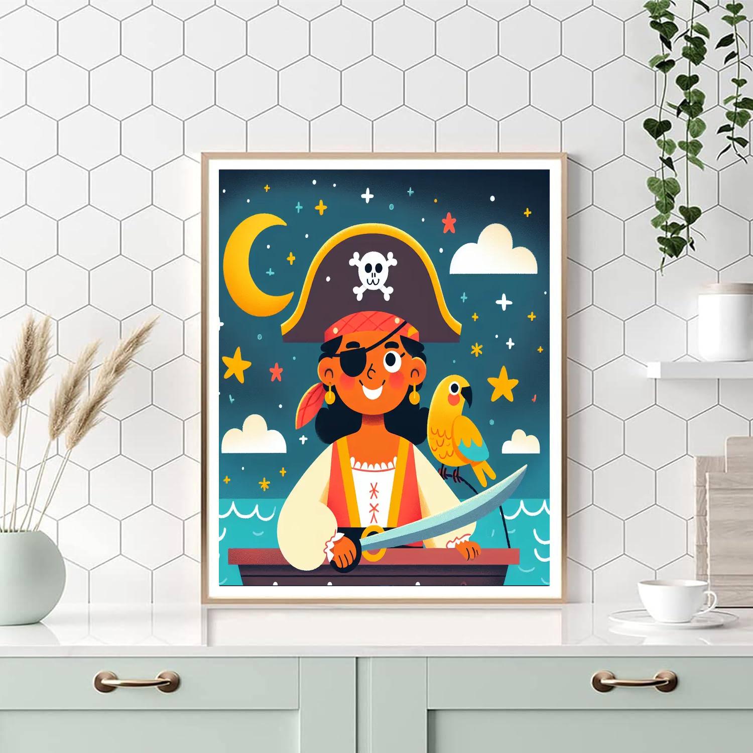Starry Night Pirate Voyage Paint By Number
