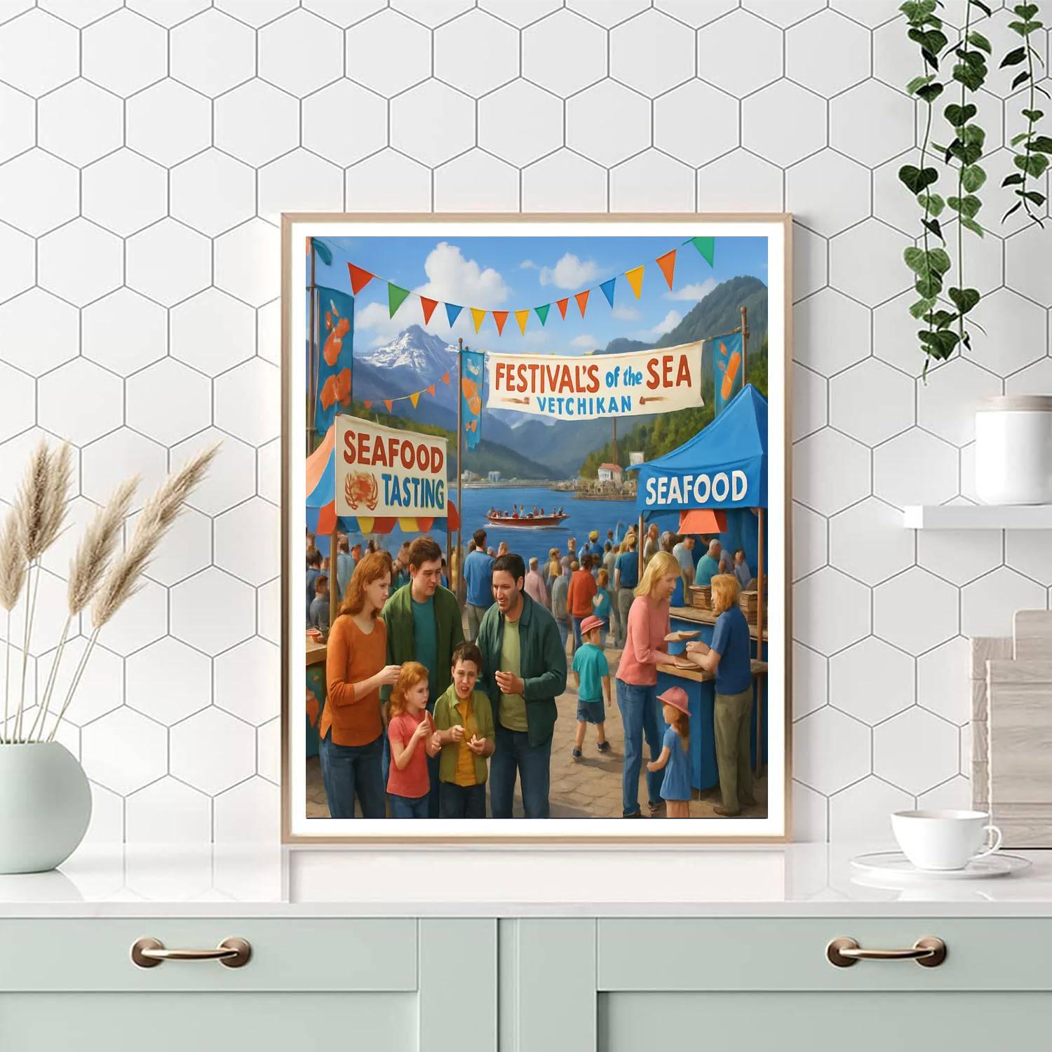Festivals Of The Sea - Ketchikan, Alaska, Usa Paint By Numbers Art