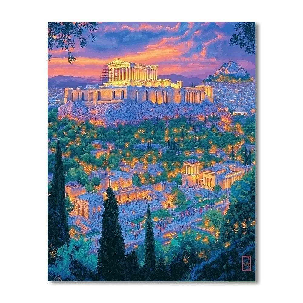 The Acropolis - Greece Paint By Number