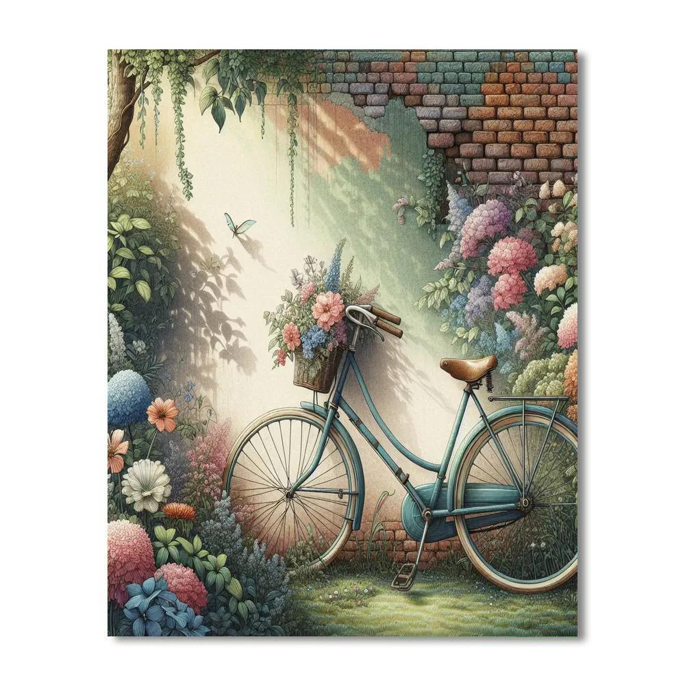 Vintage Bicycle Getaway Paint By Numbers Kits