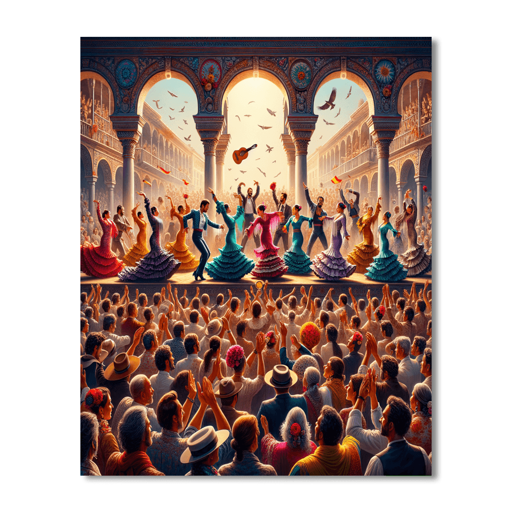 Jerez Flamenco Festival Numbered Painting Kits