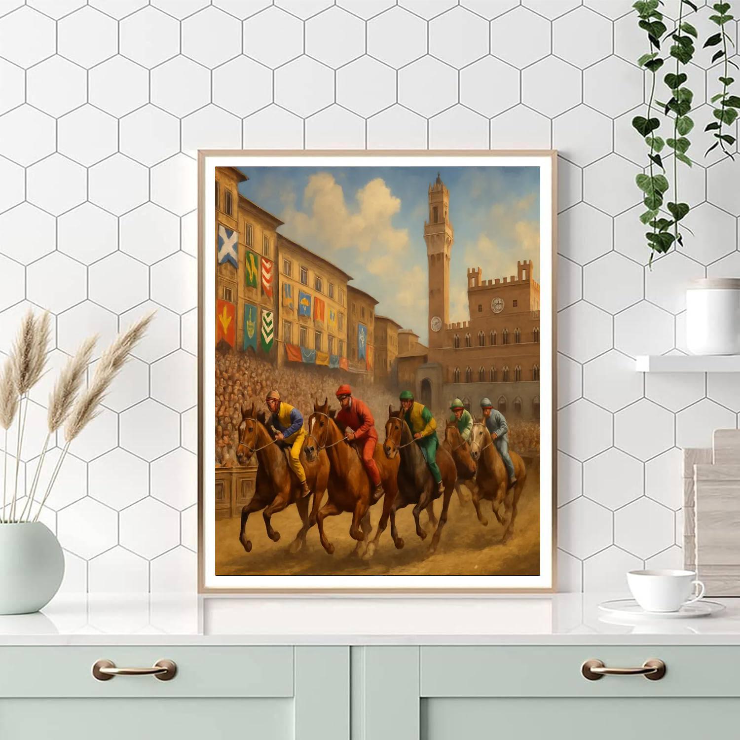 Il Palio Di Siena - Siena Paint By Numbers Kits