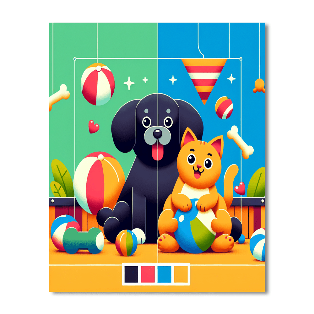 Fun With Pets Number Painting