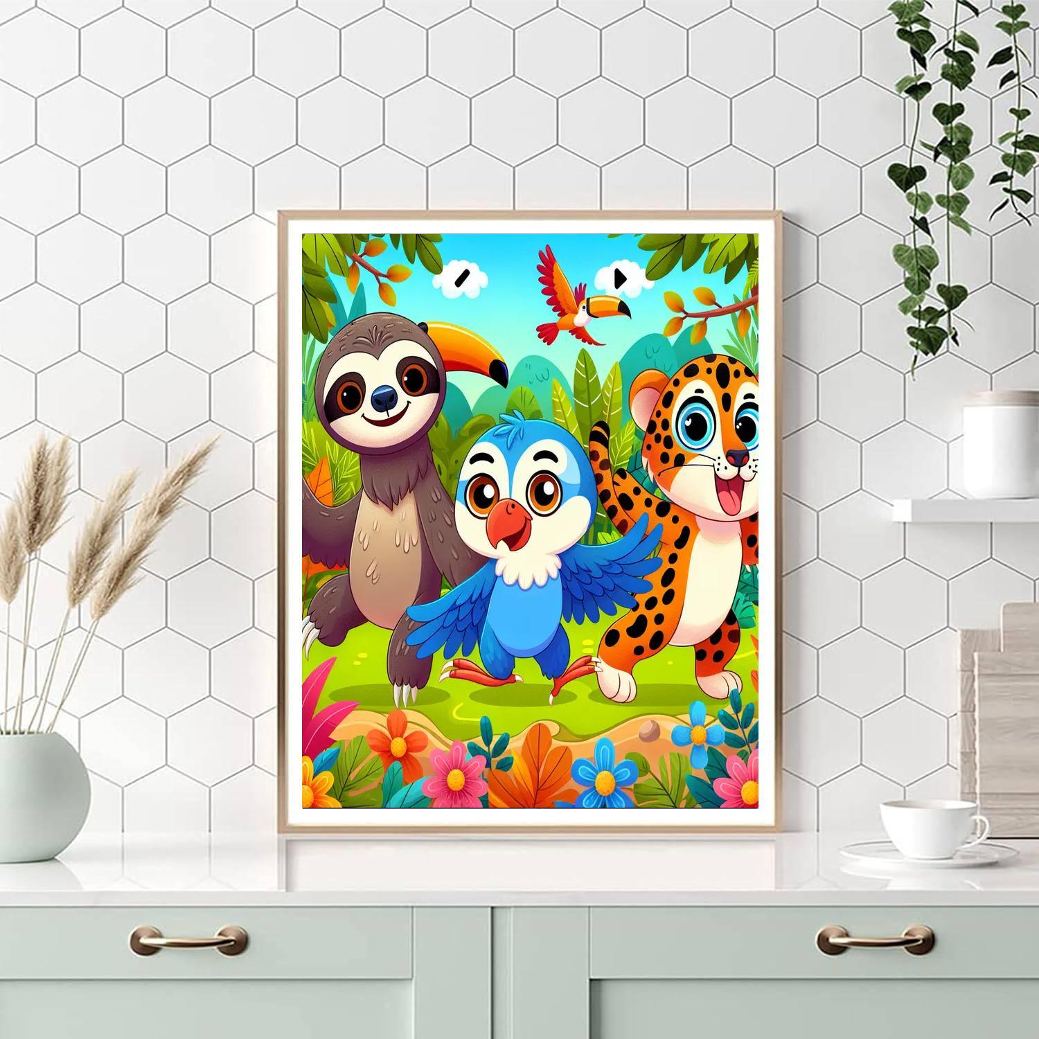 Mystic Jungle Discovery Number Painting