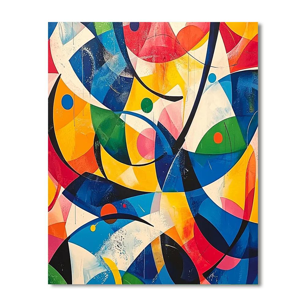 Joan Miró Inspired Whimsy In Motion  Paint By Numbers Art