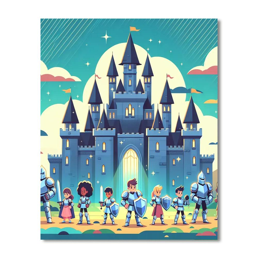 Castle Defender's Duty Number Painting