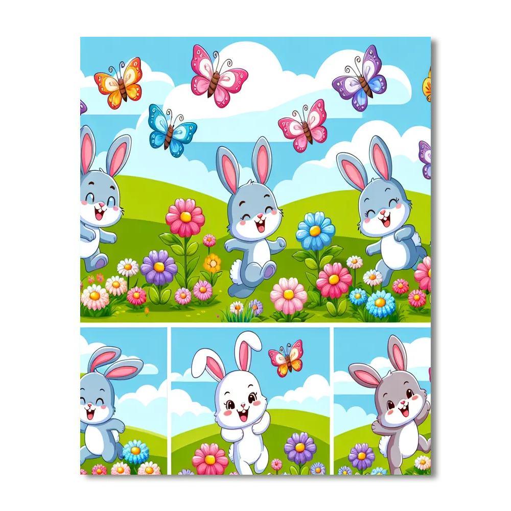 Magic In The Flower Field DIY Paint By Numbers