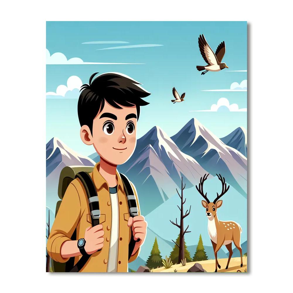 Mountain Trekker Paint By Color