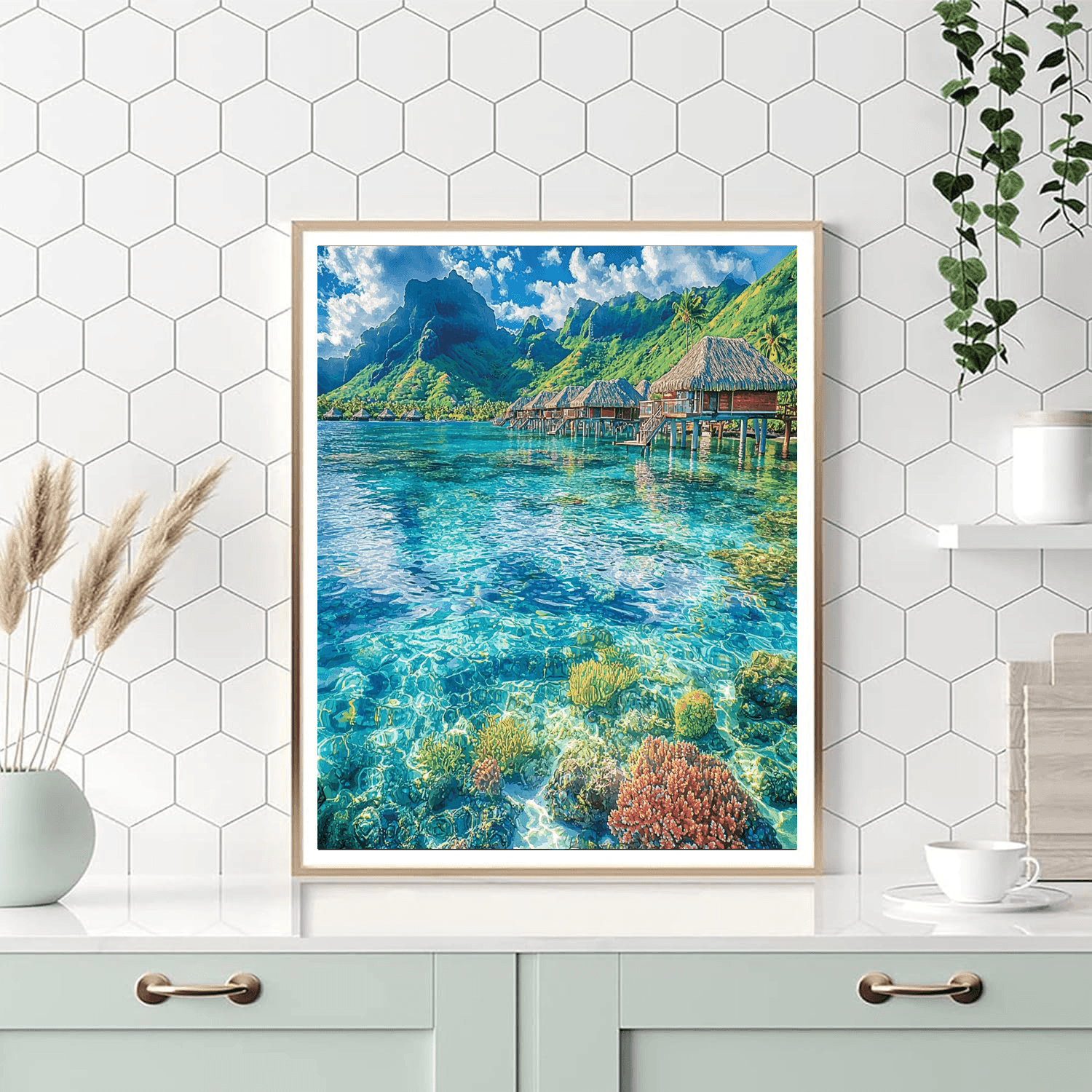 Bora Bora Lagoon - French Polynesia Numbered Painting Kits