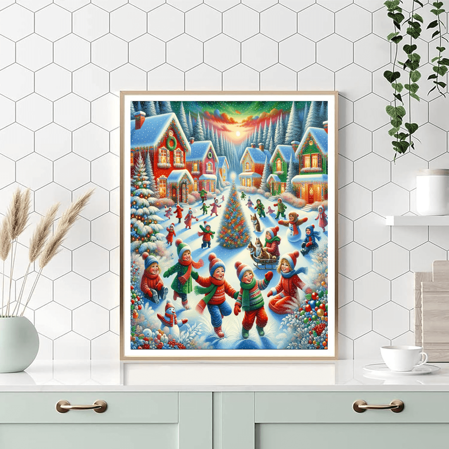 Winter Wonderland Festivity Painting By Numbers Kit