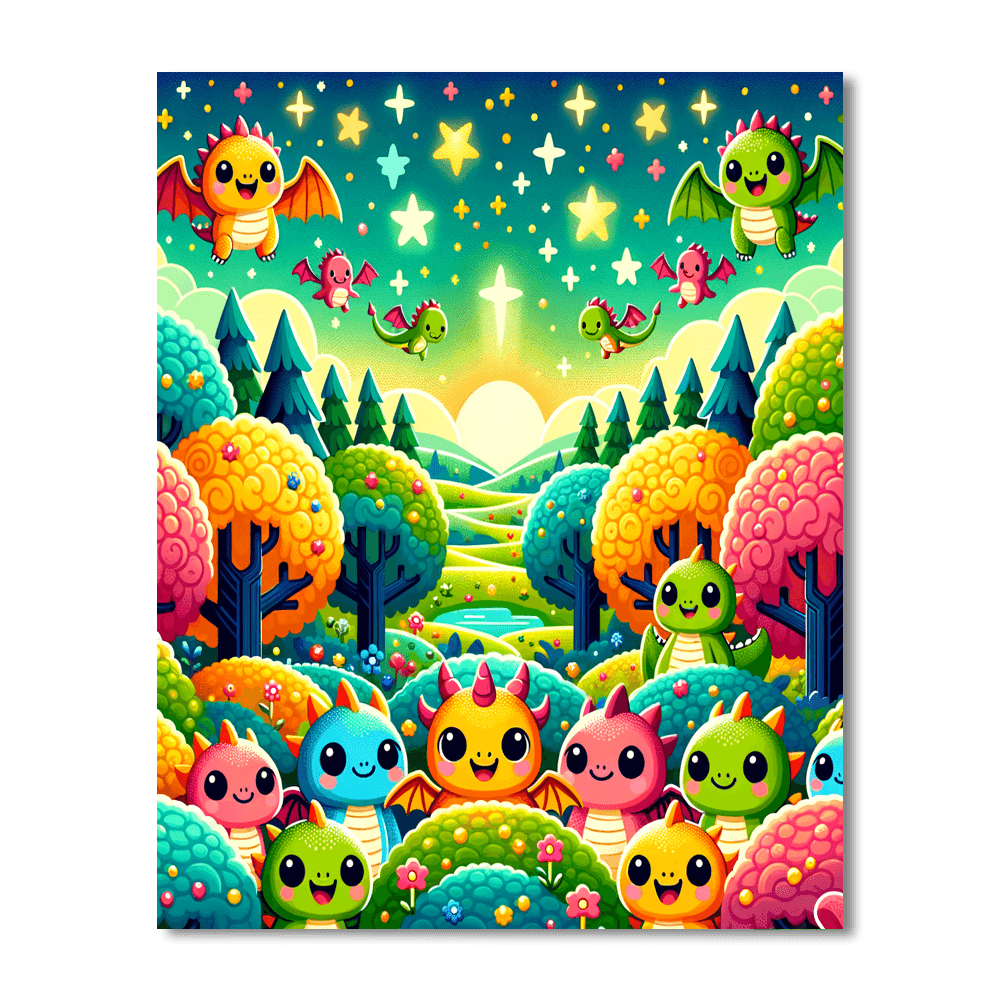 Charming Fantasy World Painting By Numbers Kit