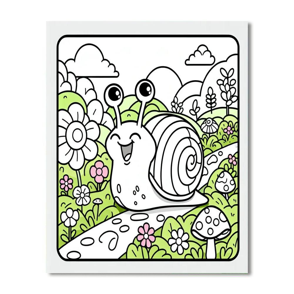 Giggles The Snail DIY Paint By Numbers