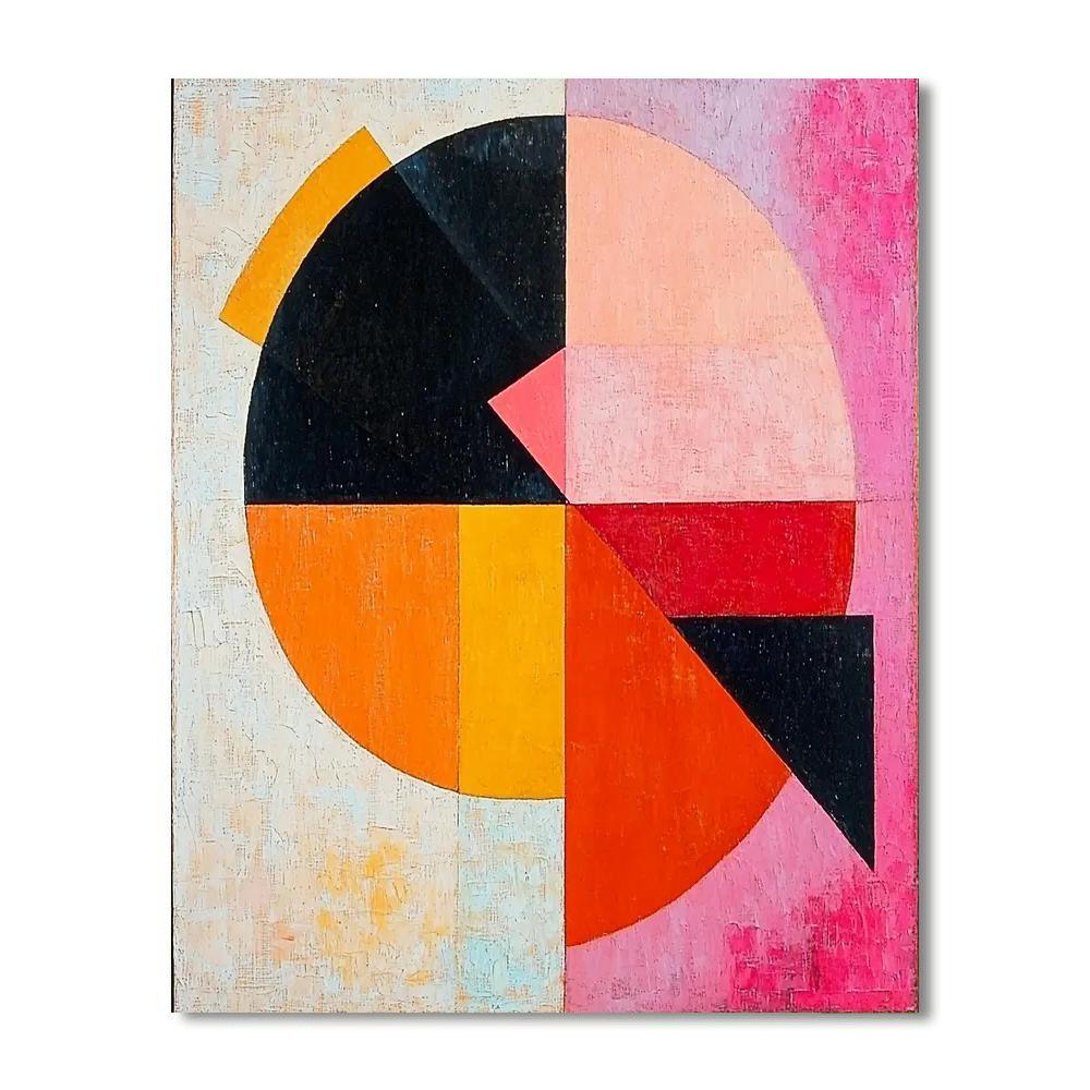 Kazimir Malevich Inspired Space Age Geometry  Paint By Numbers