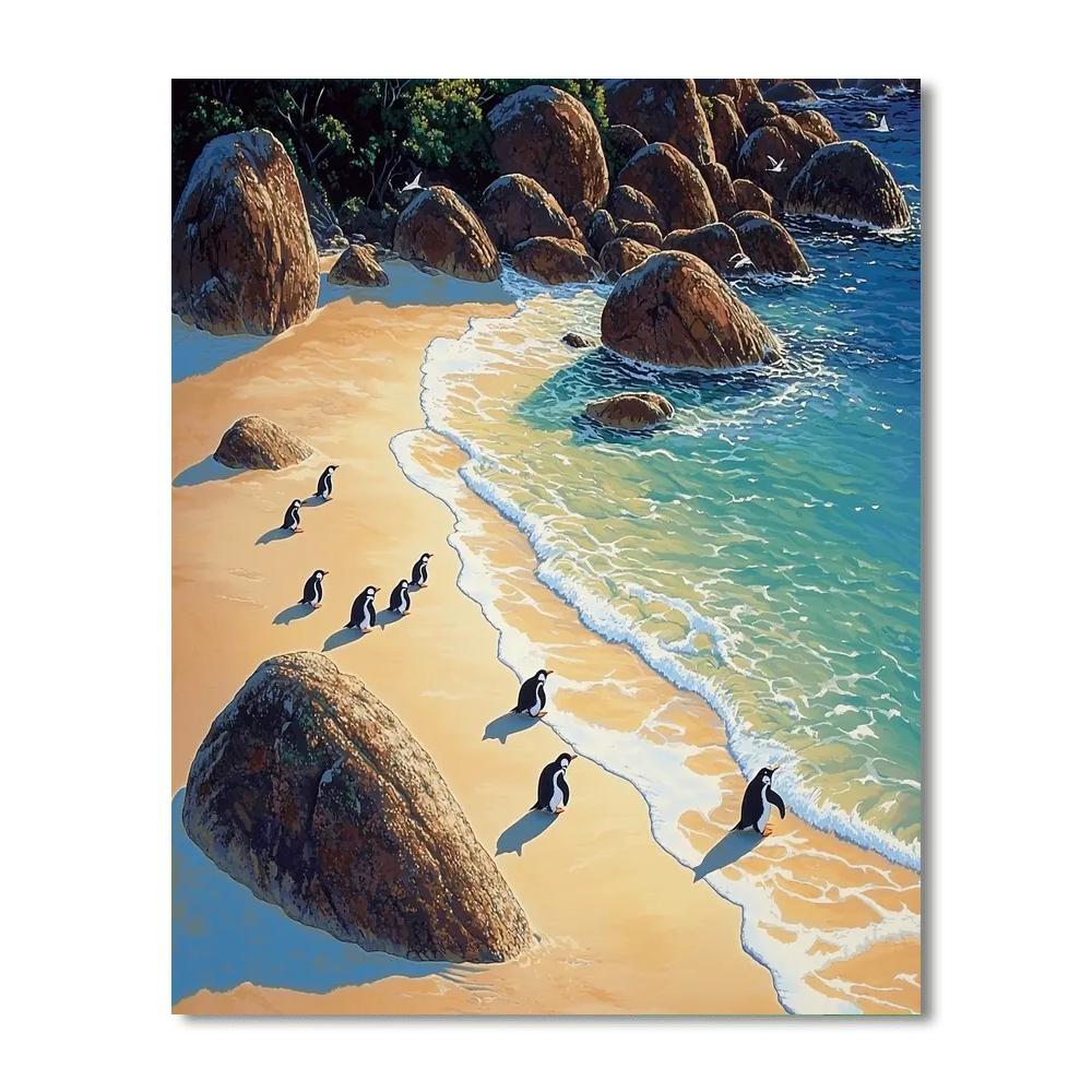 Boulders Beach - Cape Town Paint By Color