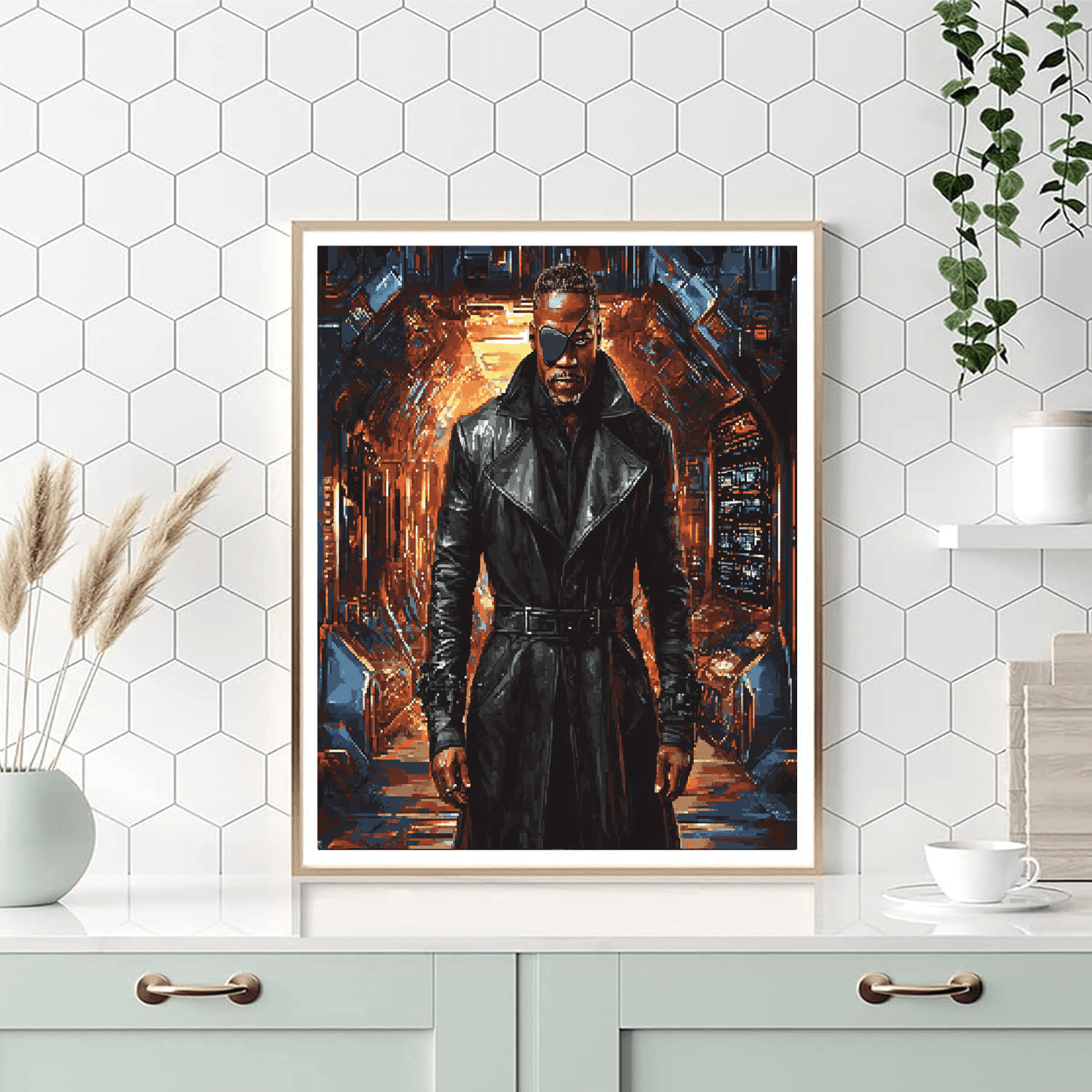 Samuel L. Jackson: The Unyielding Voice Of Fury Painting By Numbers Kit