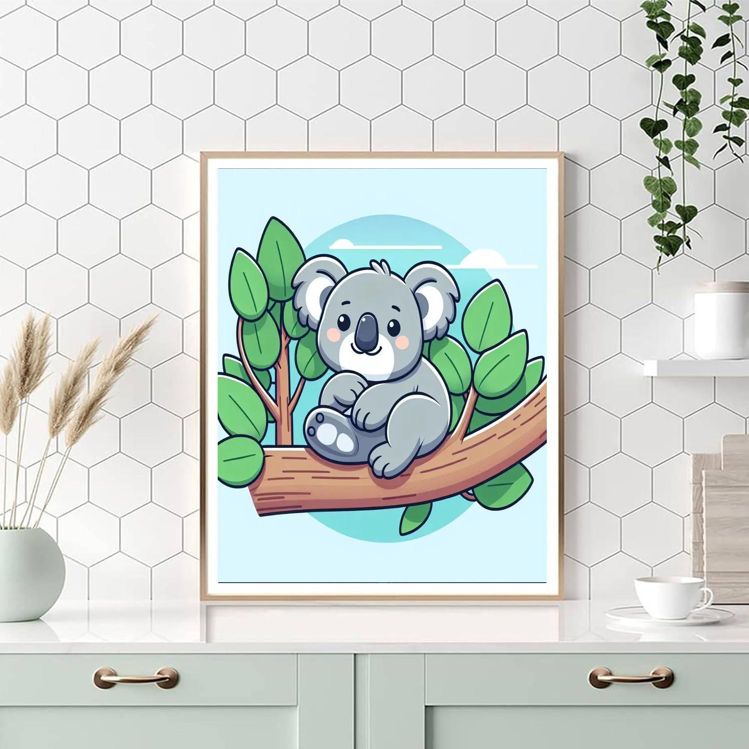 Snuggly Koala Paint By Numbers