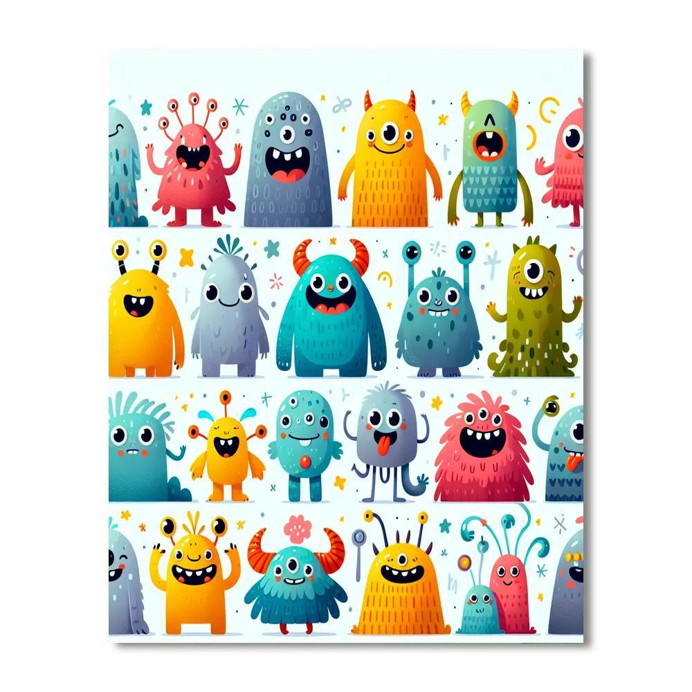 Kooky Monster Mash Paint By Number