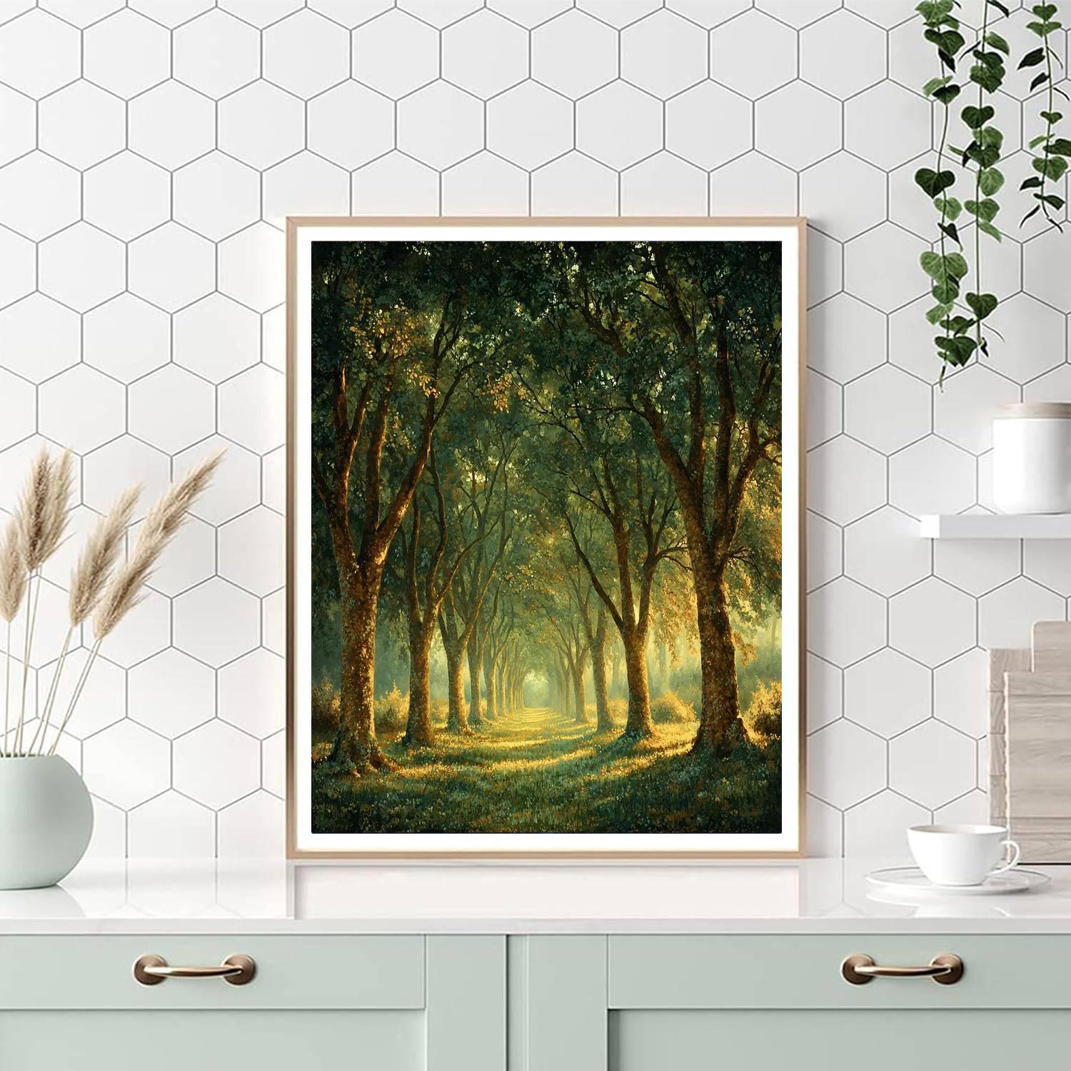 Michelangelo Inspired Mystical Forest Whispers  Painting By Numbers Kit