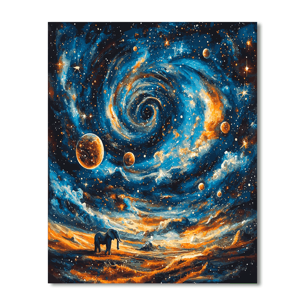 Salvador Dali Inspired Surreal Cosmic Dreams  Paint By Numbers Kits