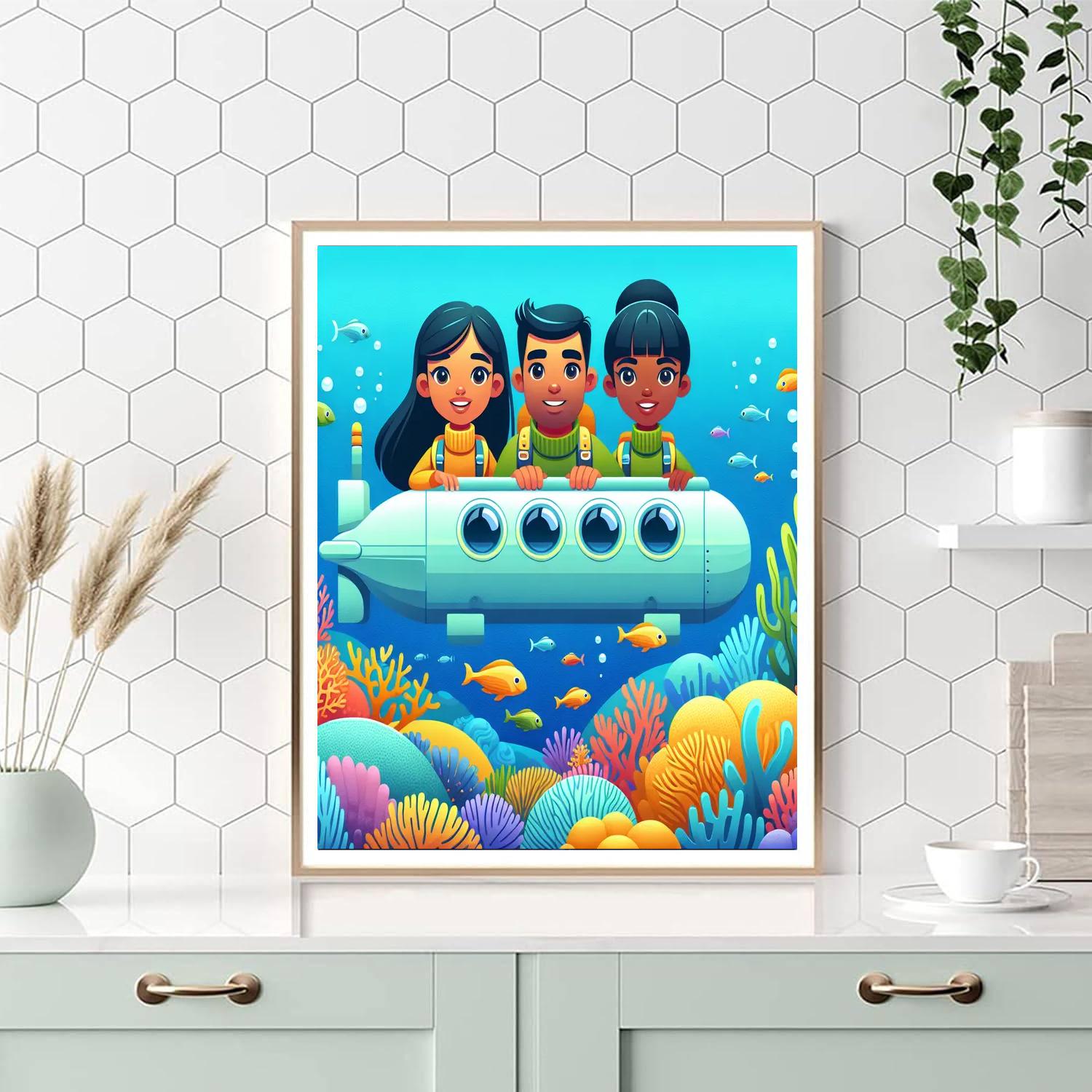 Opulent Ocean Odyssey Numbered Painting Kits